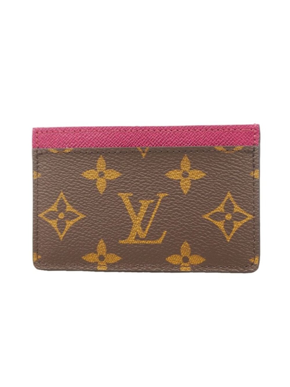 Louis Vuitton Card Case Monogram Porte Cartes Simple Fuchsia